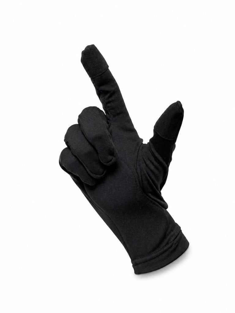 HB Snowear Ski Liner Gloves — padded palm panel detail for grip on poles and board edges