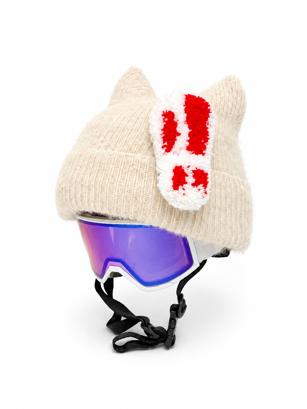 HB Snowear Double Exclamation Sticker — additional view showing textile depth and texture