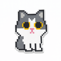 HB Snowear Anti-Slip Snowboard Stomp Pad Standing Pixel Cat — pixel art Hambao cat EVA grip pad for snowboard