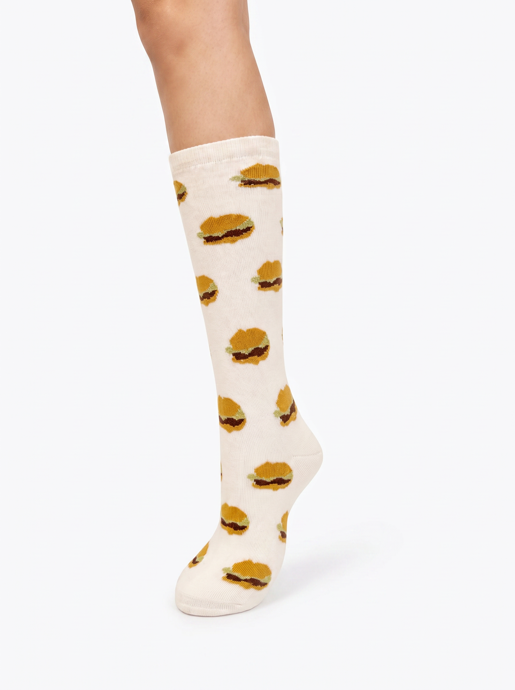 HB Snowear Hamburger Merino Wool Snow Socks — product shot on white background